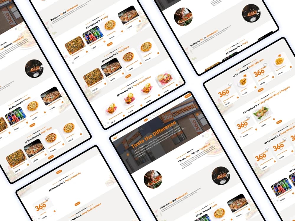 360Kitchen restaurant menu and order tracking platform
