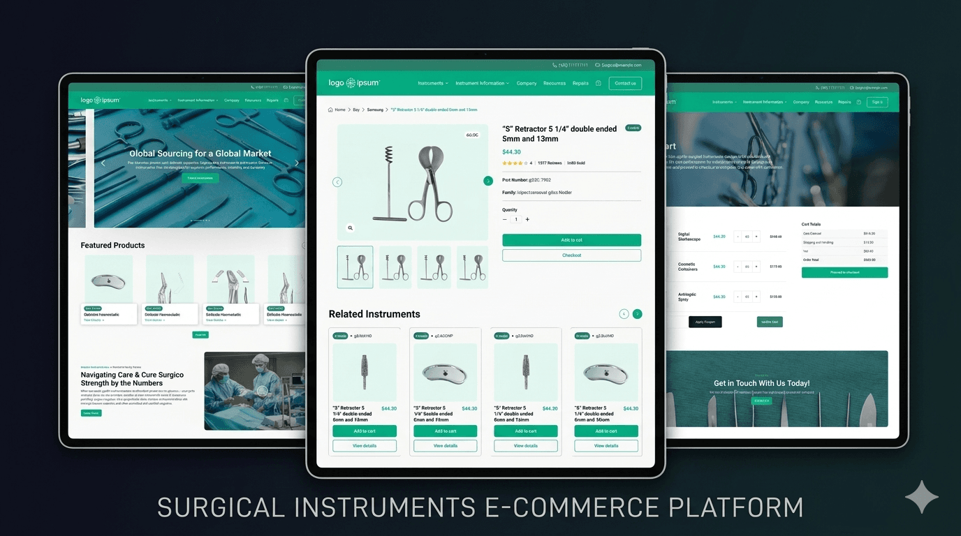 Surgical instrument medical equipment catalog portal